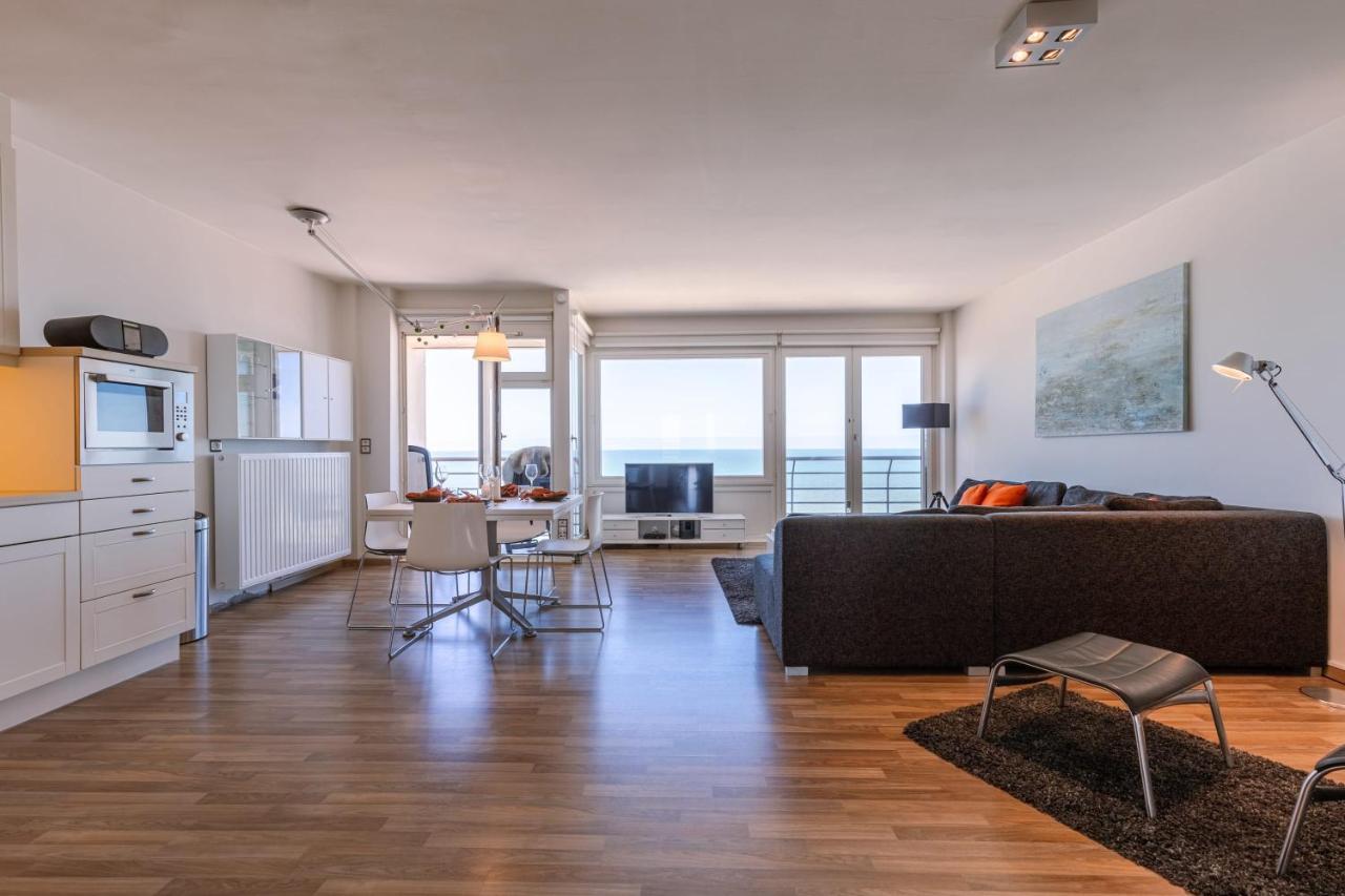 Excellent Southern Furnished Apartment With Beautiful Sea View Nieuwpoort Exteriör bild